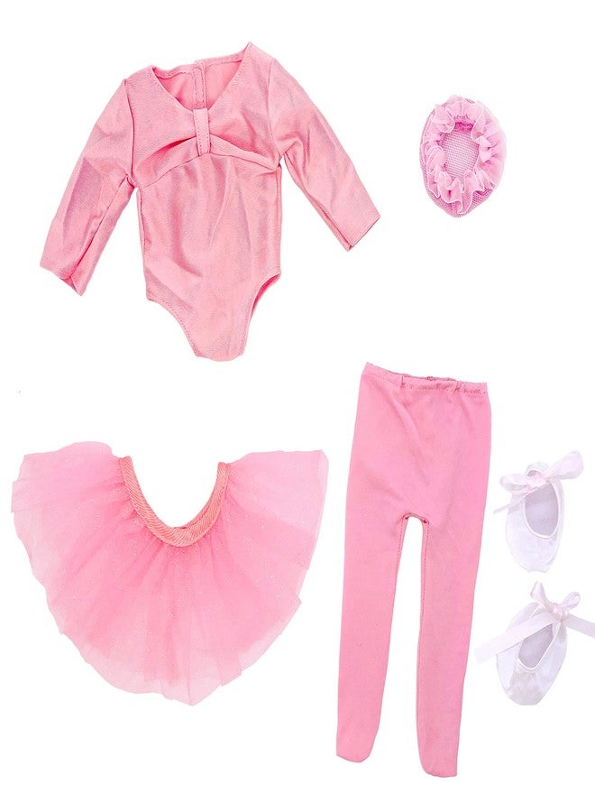 SAIBURAZ 18" Doll Clothes Ballet Ballerina Outfits 5pcs Dance Dress for American OG18 Inch Doll Accessories Sets Girl Doll Clothes Gifts - Image 2